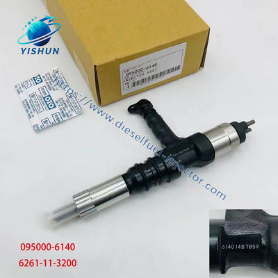 Original new Diesel Common rail Injector 095000-6140 6261-11-3200 for Engine PC600-8