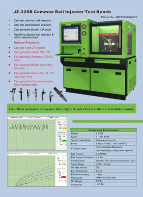 Common Rail Injector Generating Code Machine Testing Equipment Test Bench JZ-326B