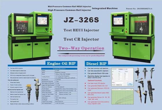 JZ-326S Multifunctional Test Bench Mid-Pressure Common Rail HEUl Lnjector Mid-Pressure Common Rail HEUllnjector